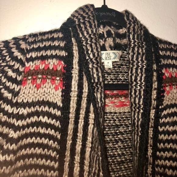 Geometric Print Cardigan - Picture 3 of 3